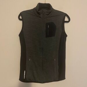 Icebreaker Merino GT vest gray black M outdoor gorpcore performance hiking